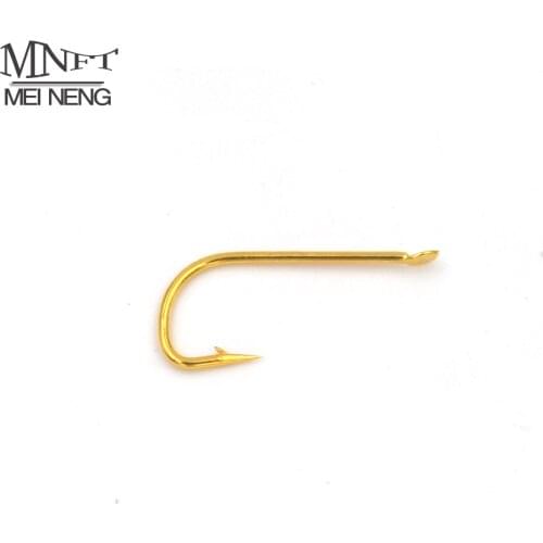 MNFT 1000PCS/Set Yelllow Bronze Gold Sleeve Barbed Carbon Steel Fish Hooks Imported Fishing Gear Sharp Fish Hook Wholesale Price