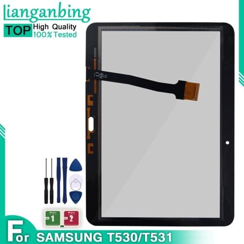 Touch Screen 10.1" For Samsung Galaxy Tab 4 10.1 SM-T530 T530 SM-T531 T531 Tablet Touch Screen Panel Digitizer Front Glass parts