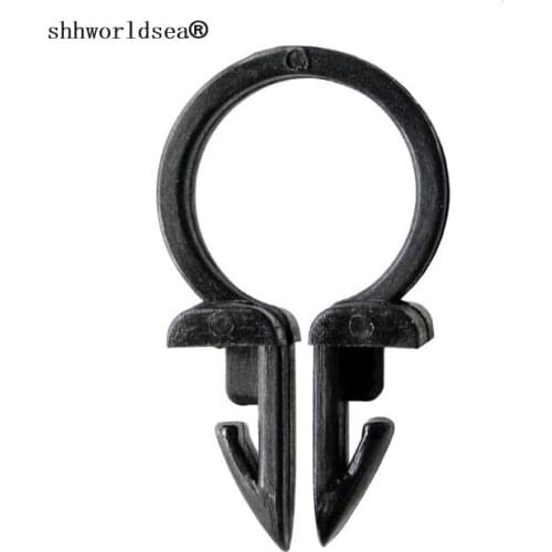 Shhworldsea 100pcs car clip auto fastener routing clips for wire loom clip overall height:27mm