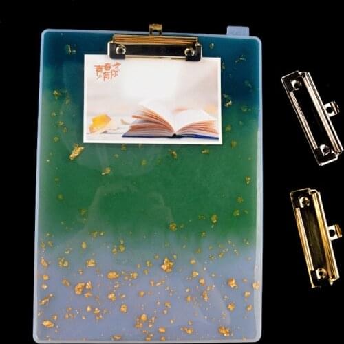 DIY Resin Folder Mould Crystal Epoxy Mould Resin Drawing Board Piano Music Clip Silicone Stationery Splint