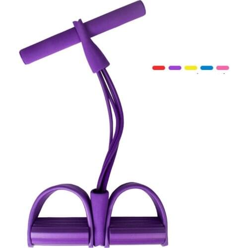 Four-tube Home Gym Training Kit Stretching Resistance Tension Band With Handles