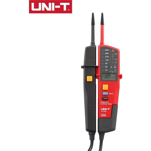 UNI-T UT18C/UT18D Voltage and Continuity Tester AC/DC voltage, 3-phase voltage, phase sequence, continuity