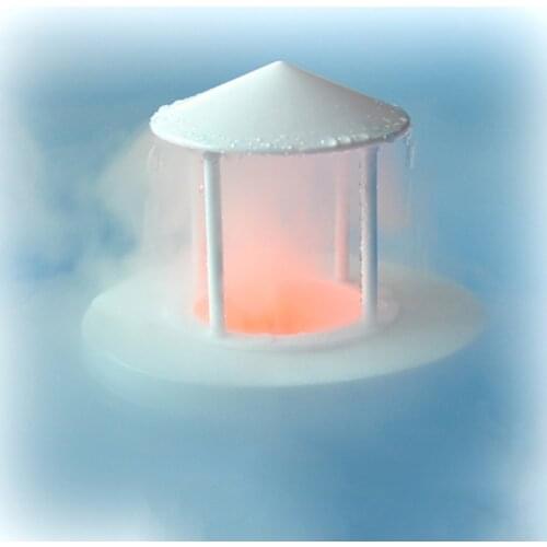 Floating Mist Dispenser Mini Mist Maker w/ LED Light Floating Sprayer Fogger Water Fountain For Pool Pond Fish Tank