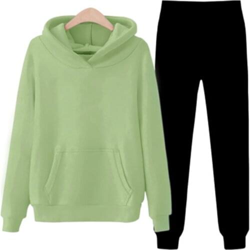 Yvlvol new Tracksuit women Sets Hoodies+Pants Two Piece Sets print Hooded Sweatshirt Outfit Sportswear Female Suit Clothing