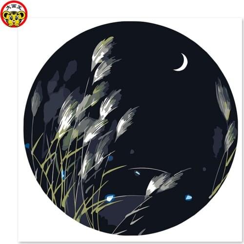 Painting by numbers art paint by number Reeds under the moonlight Draw on canvas Digital Painting Famous paintings Abstract pain