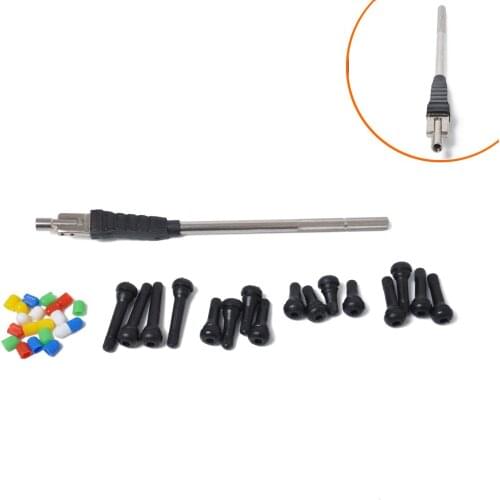 16 PCS Shorty BRASS TR412/TR413/TR414/TR418 Core Valve Stems with a Tire Valve Stem Tool Remover