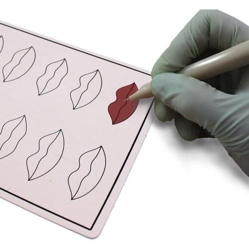 5 PCS 19*15 CM High Quality Rubber Professional Permanent Makeup Lip Durable Tattoo Practice Skin For Artist New Starter &T