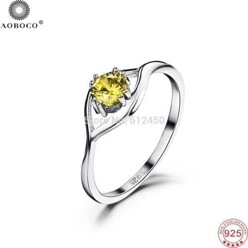 AOBOCO Rings With Crystals