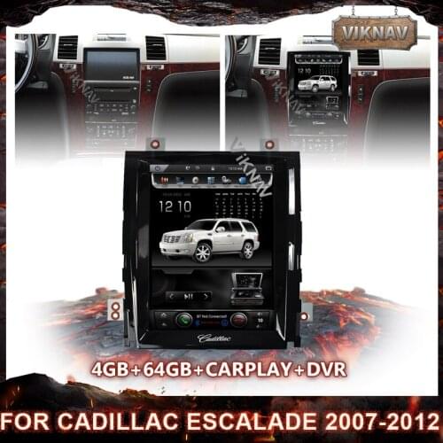 PX6 Vertical Screen GPS Car Radio FOR Cadillac Escalade 2007 2008 2009 2010 2012 Multimedia Player GPS Navigation Head Unit