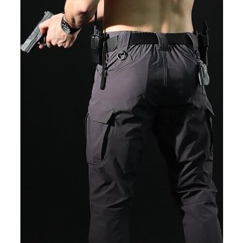 Summer Men Fast Dry Tactical Army Military Cargo Pants Male Casual Combat Multi Pockets Light Weight Dropshipping