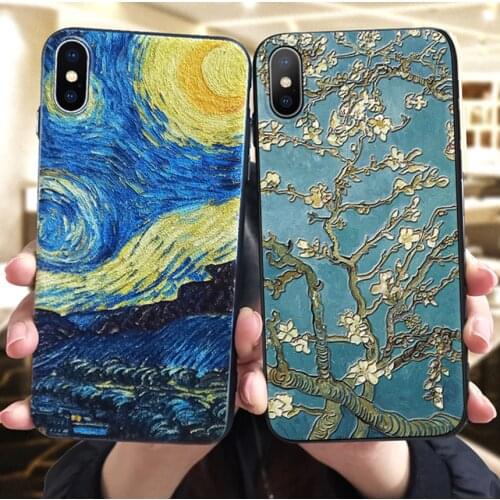 3D Relief Painting Case For Xiaomi Redmi 4A 5 Plus 6A S2 K20 Note 3 4X 5 5A 6 7 Pro Coque For Xiaomi Mi 5X 6X Mi 9 8 Lite F1