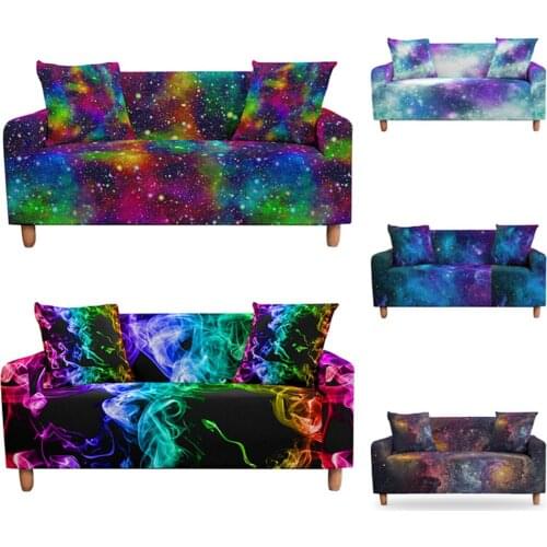 Galaxy Elastic Sofa Cover for Living Room Sectional Corner Stretch Sofa Slipcover Couch Cover tramo funda de sofá mariposa