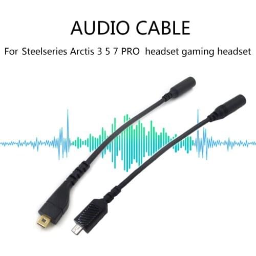 K92C 3.5mm Gaming Headsets Cable Cord Cable Replacement Compatible with Steel Serie Arctis 3 5 7 Pro Headset Spare Part