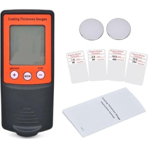 Coating Thickness Meter Gauge Paint F/NF Digital Probe 50mil CM8801FN