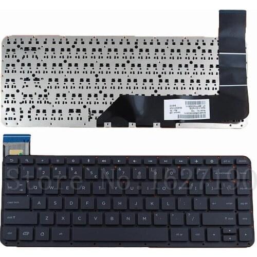 US Keyboard For HP Slatebook 14-p000 14-p010nr BLACK Without FRAME Without Foil Win8 New Laptop Keyboards