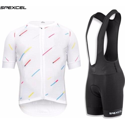 SPEXCEL 2017 high quality Cycling jersey And Bib shorts lightweight cycling jerseys 4D gel pad bib shorts summer bicycle kit