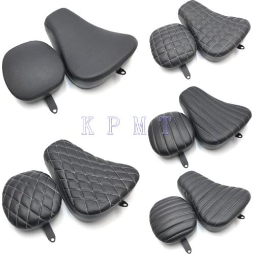 Motorcycle Driver Leather Pillow Solo Seat Cushion Passenger seat cushion For Harley Sportster Forty Eight XL1200 883 72 48