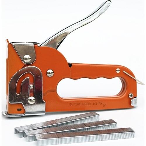 Multipurpose stapler can staple wood and books Manual nailing Each machine comes with a box of staples