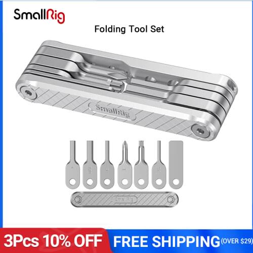 SmallRig Folding Tool Set with Slotted Screwdrivers +Allen Wrenches +Torx T25 Driver Tools Set For Universal Camera Rigs- 2213