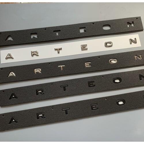 2019 3D New Font Letters Emblem for VW CC ARTEON Car Styling Refitting Middle Trunk Logo Badge Sticker Chrome Glossy Matte Black