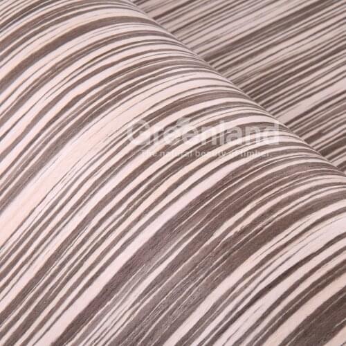 New Design Zebraho Engineered Wood Veneers Size 250x58 cm Bicycle Notebook Cup Glasses Laser Cutting Architectural Design