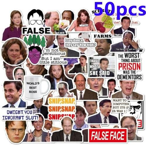 The Office Sticker - Pack of 50 Stickers - For laptop Car Waterbottle