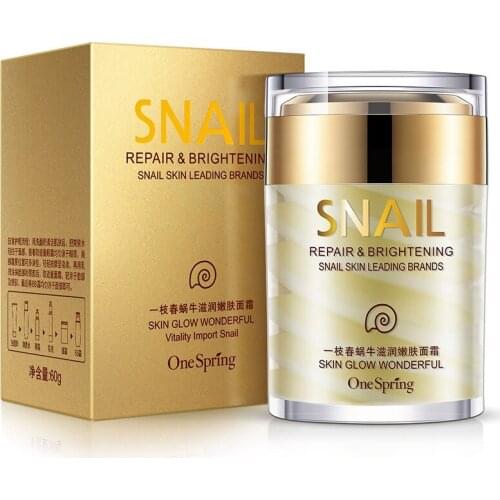 Face Day Cream Whitening Ageless Anti Wrinkles Lifting Facial Firming Skin Care 60G Natural Facial Moisturizer Snail Cream New