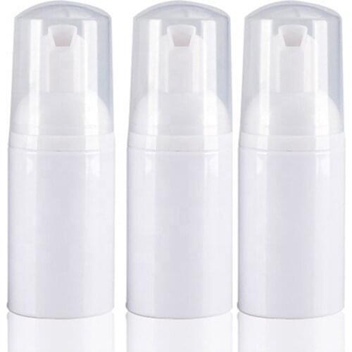 Free shipping 3pcs/lot 30ml empty Refillable liquid foaming Soap Travel Bottle 1OZ HDPE white Mini Foam Pump Bottle