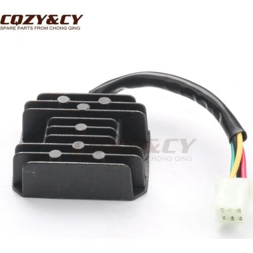 Motorcycle Voltage Regulator Rectifier 5 Wires 5 pin 12V for Scooter Karting Off-road Motorcycle ATV 50cc 125cc 150cc