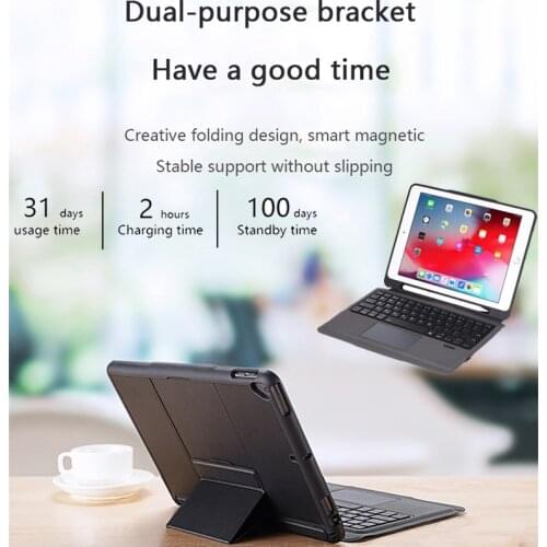 Luxury Magnetic Bluetooth Wireless Detachable Keyboard Case For ipad Pro 11 2018 2020/AIR 4 10.9 With Pen Slot Touchpad Keyboard