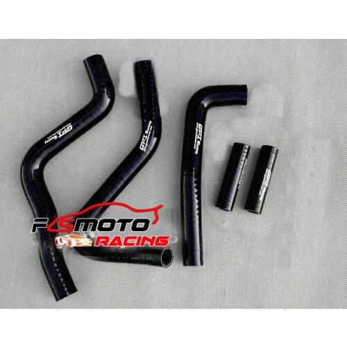 BLACK For Kawasaki KX250 KX 250 2-Stroke 1994 - 2002 Silicone Radiator Hose 2000 2001 1999 1998 1997 1996 1995