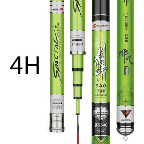 4H 5H 6H Super-hard Taiwan Fishing Rod Carbon Carp Fishing Pole Hand Olta Fishing Cane Vara De Pesca 3.6m-8.1m Fishing Tackle