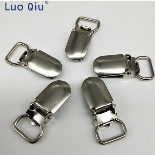 Small 10mm silver Metal cover circular Pacifier Suspender mitten Clips Holders For Project Craft 100 pcs/lot