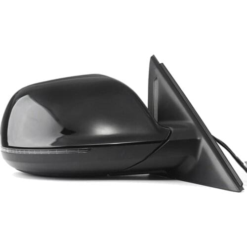 Right Side Mirror Rear View Mirror Assembly Black for 09-15 - Q5 Power Heated Blinker Power Folding 9Pin 8R1857410D