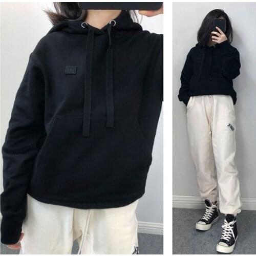 Women Hooded Loose Hoodie Long-Sleeved Pullover Ladies Sweatshirt For Autumn Winter Gai