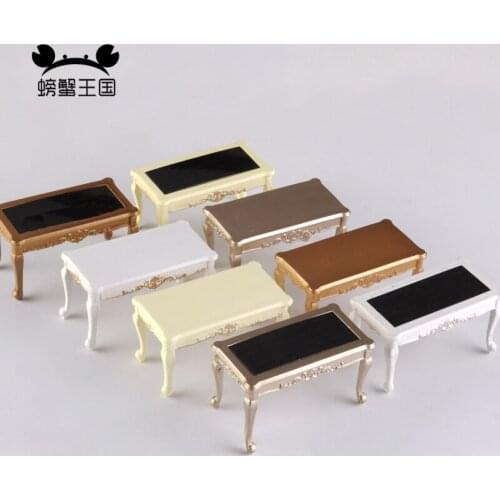 1pcs European style Palace Table model interior furniture dining table Dollhouse Furniture Miniature Doll accessories