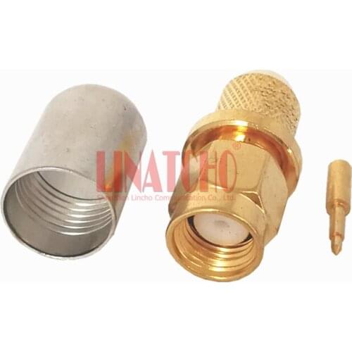 10 pcs RF 50ohm rf coaxial lmr300 5d-fb cable sma male connector