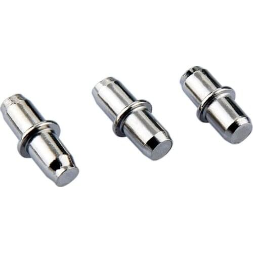 100pcs 5mm Shelf Supports 100pcs 5mm Shelf Supports Pegs Studs Clear Iron pins with Nickel plated finish for durability
