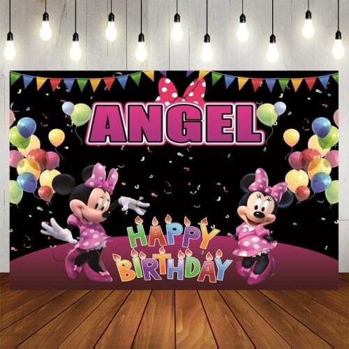 250*180cm Disney Mickey Mouse Photography Backgrounds Vinyl Cloth Photo Shootings Backdrops for Baby Birthday Party Photo Studio