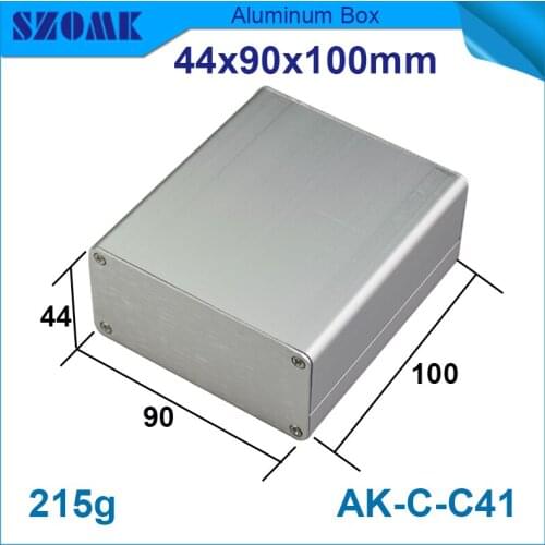 4 pcs/lot aluminum project box enclosure case electronic which in silver color cooling fan heat sink aluminum case body screws