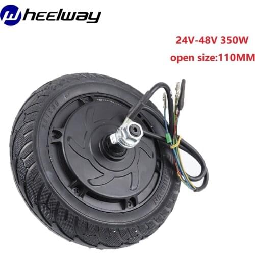 8 inch 24V-48V350W lithium battery brushless electric wheel hub motor high speed waterproof super power battery motor