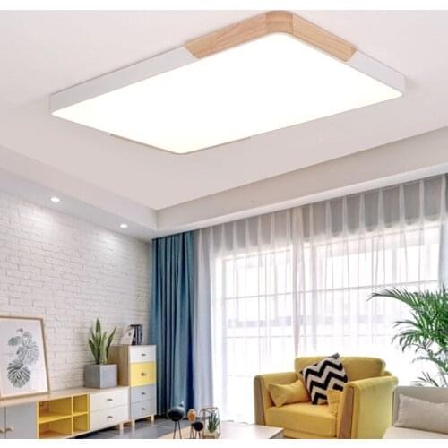 Acylic Ceiling Lights Square Rings For Living Room Bedroom Home AC85-265V Modern Led Ceiling Lamp Fixtures lustre plafonnier
