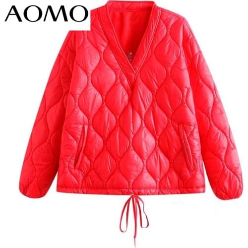 Женские красные куртки AOMO China At AliExpress