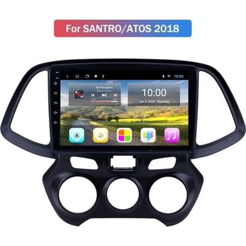 For 2018 Hyundai Santro Atos Automobile Navigator Android Large Screen Player Android 2G+32G WIFI MAP Car Multimedia Video Play