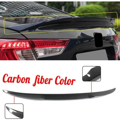 Carbon Fiber Color Car Trunk Spoiler Auto Rear Wing Spoiler For Honda For Accord for JDM 2018 2019 V Type Painted