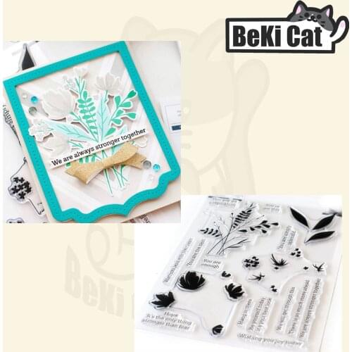 Flowers Clear Stamps for DIY Scrapbooking/Card Making Fun Decoration Supplies