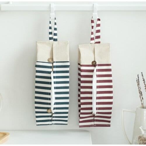 Cotton Linen Car Seat Living Room Bathroom Hanging Storage Tissue Case Box Container Towel Papers Bag Holder Box Case