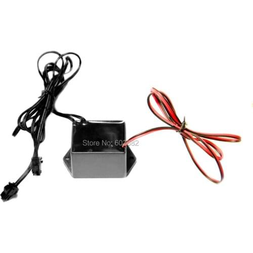 DC 12V Inverter with tow output connectors, using for 10 -15 meter long el wires