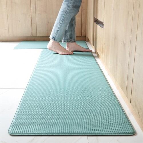 Kitchen Mat Oil Proof Floor Mat Foot Pad Anti Slip Mat Waterproof PVC Cushioning Kitchen Runner Carpet for Doormats Bedrooms