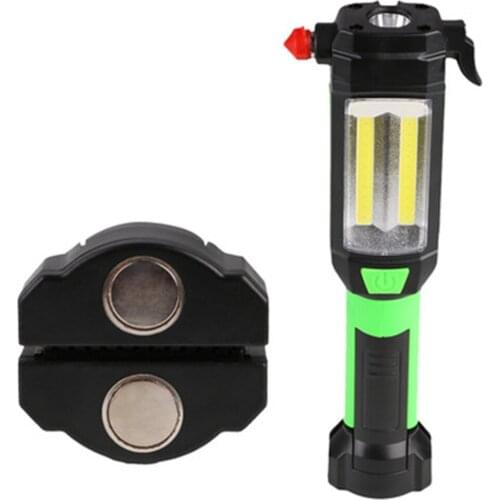 Multifunction Magnetic Car Repaire Working Light COB LED Flashlight Torch USB Charging Portable Emergency Lantern For Camping